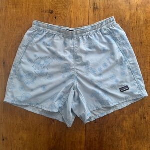 Patagonia Light Blue Athletic Shorts Size S